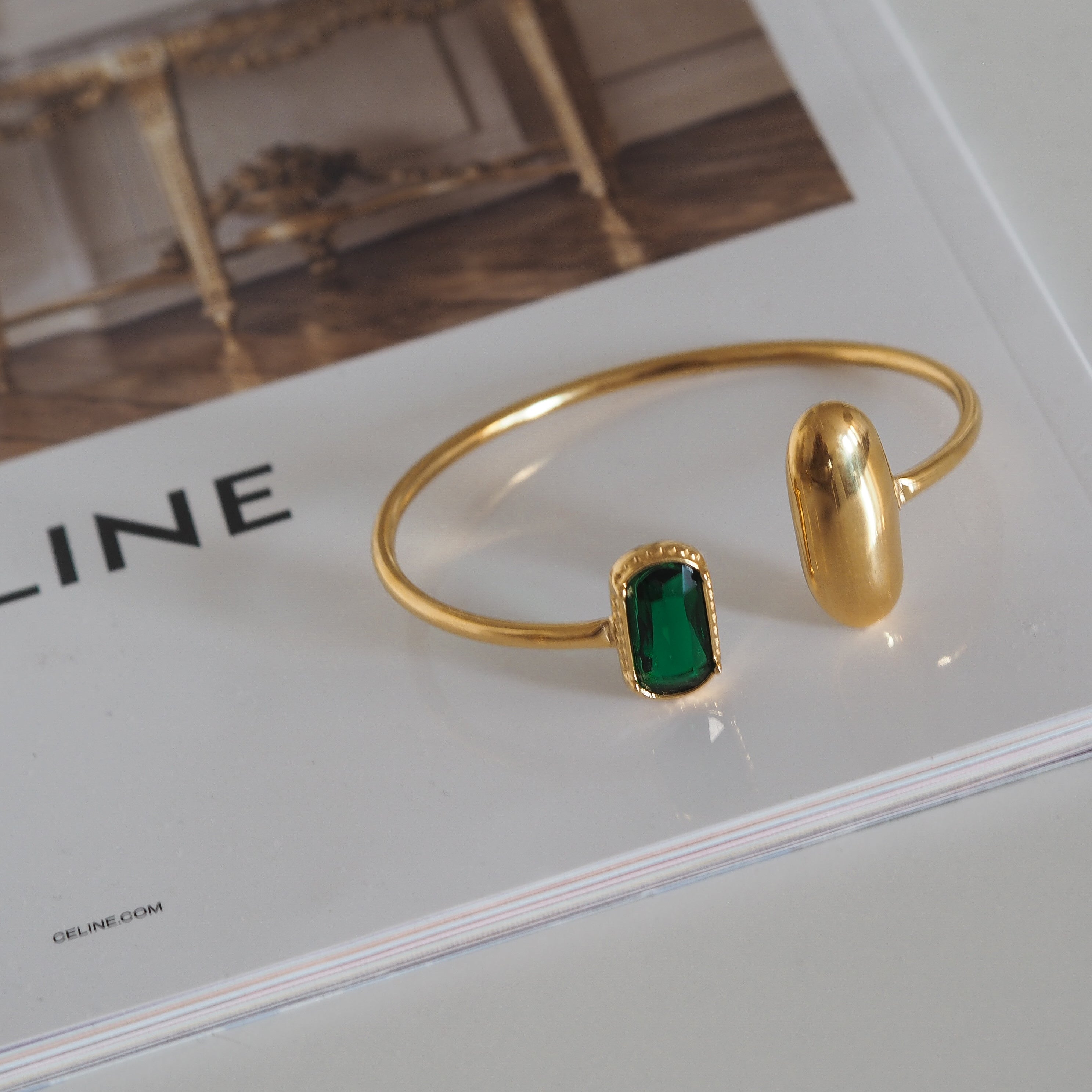Armreif green Stone von selected by edel weiss