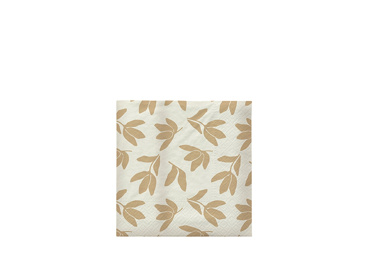 Herbert Papierserviette Beige/Off White, Broste Copenhagen
