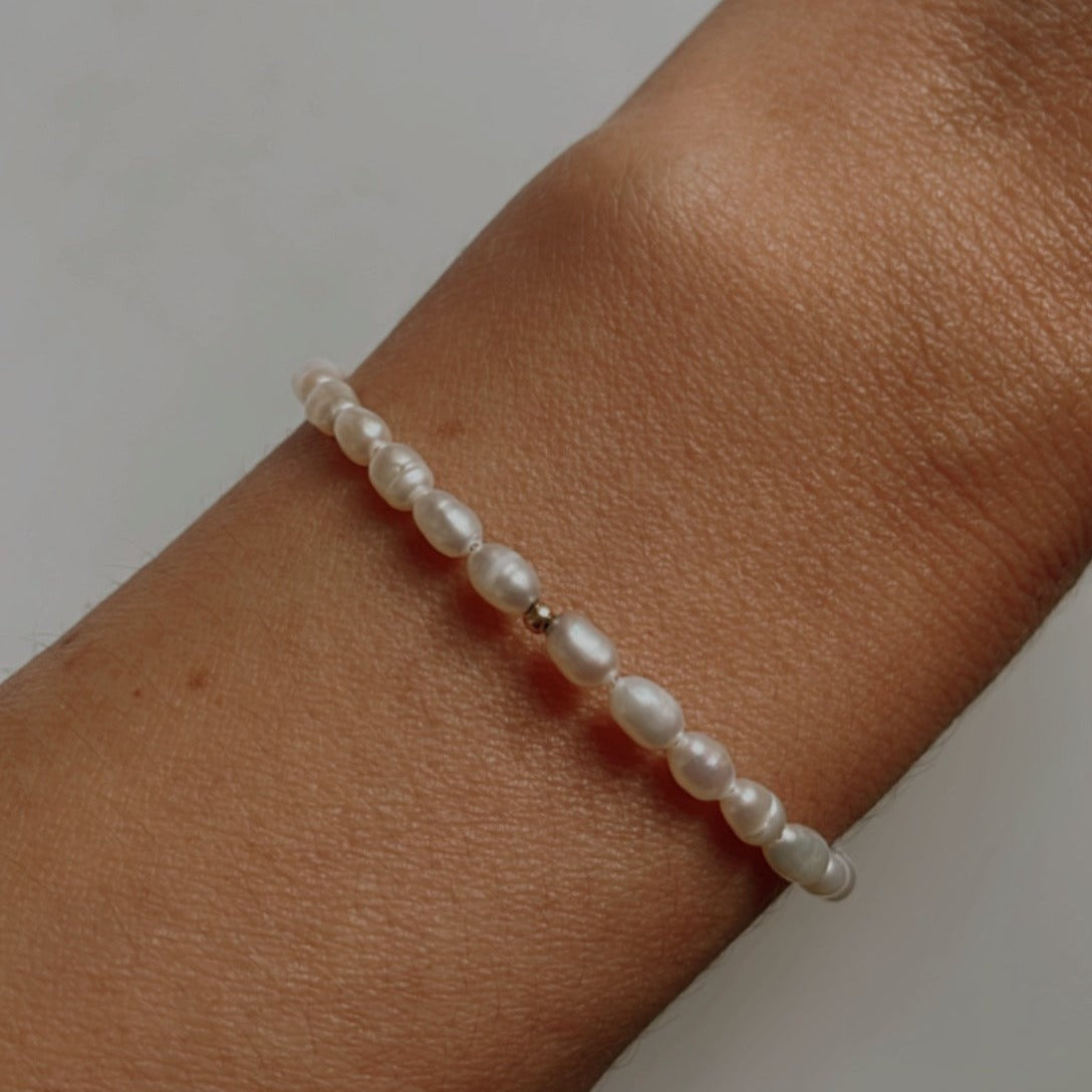 Armband Luna mit echter 375 Goldkugel von edel weiss edel weiss