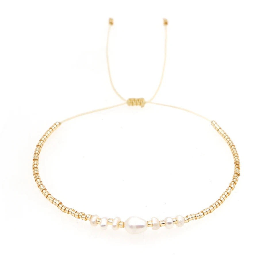 Armband Pearl Gold von selected by edel weiss edel weiss