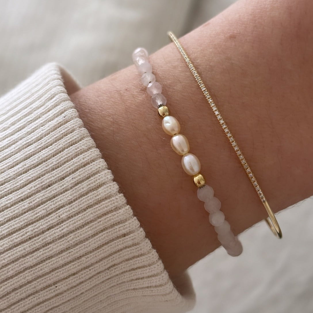 Armband Rosalie aus Rosenquarz von edel weiss edel weiss