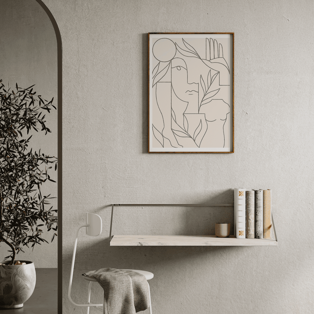 Bilderrahmen Eiche (50x70) von Paper Collective edel weiss