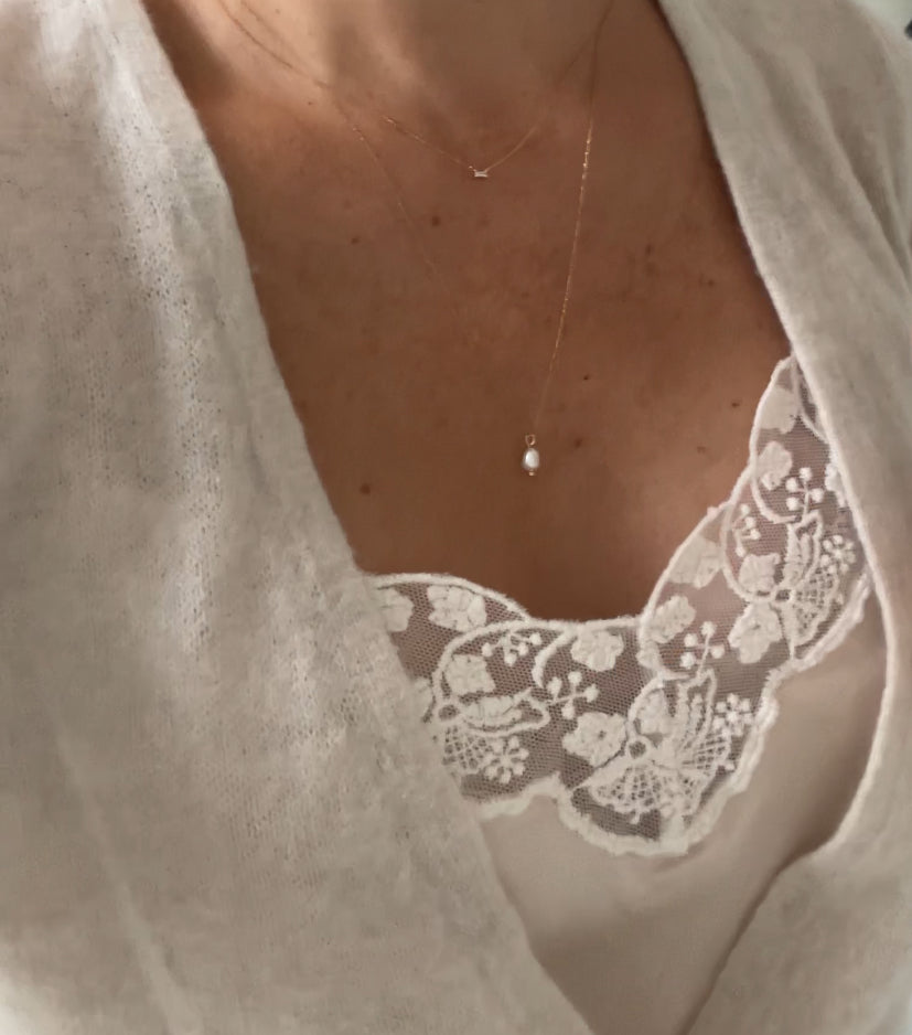 Kette fine Pearl von edel weiss