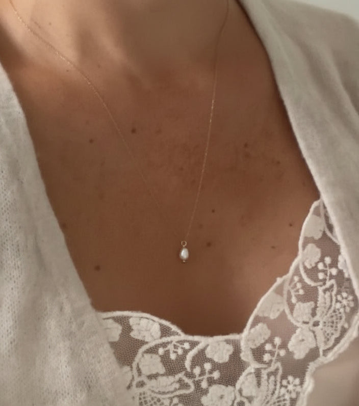 Kette fine Pearl von edel weiss