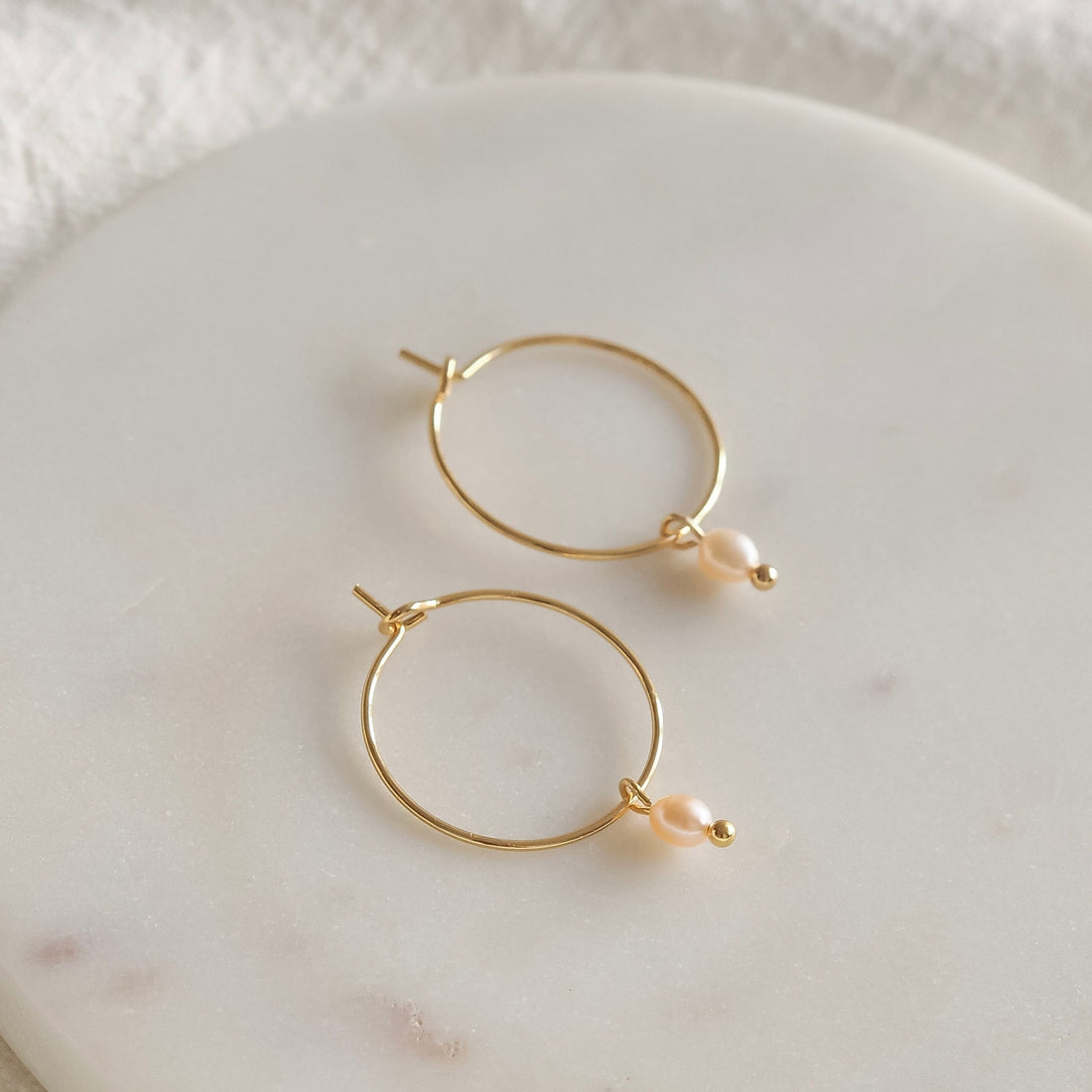 Perlenohrringe mini One blush von edel weiss