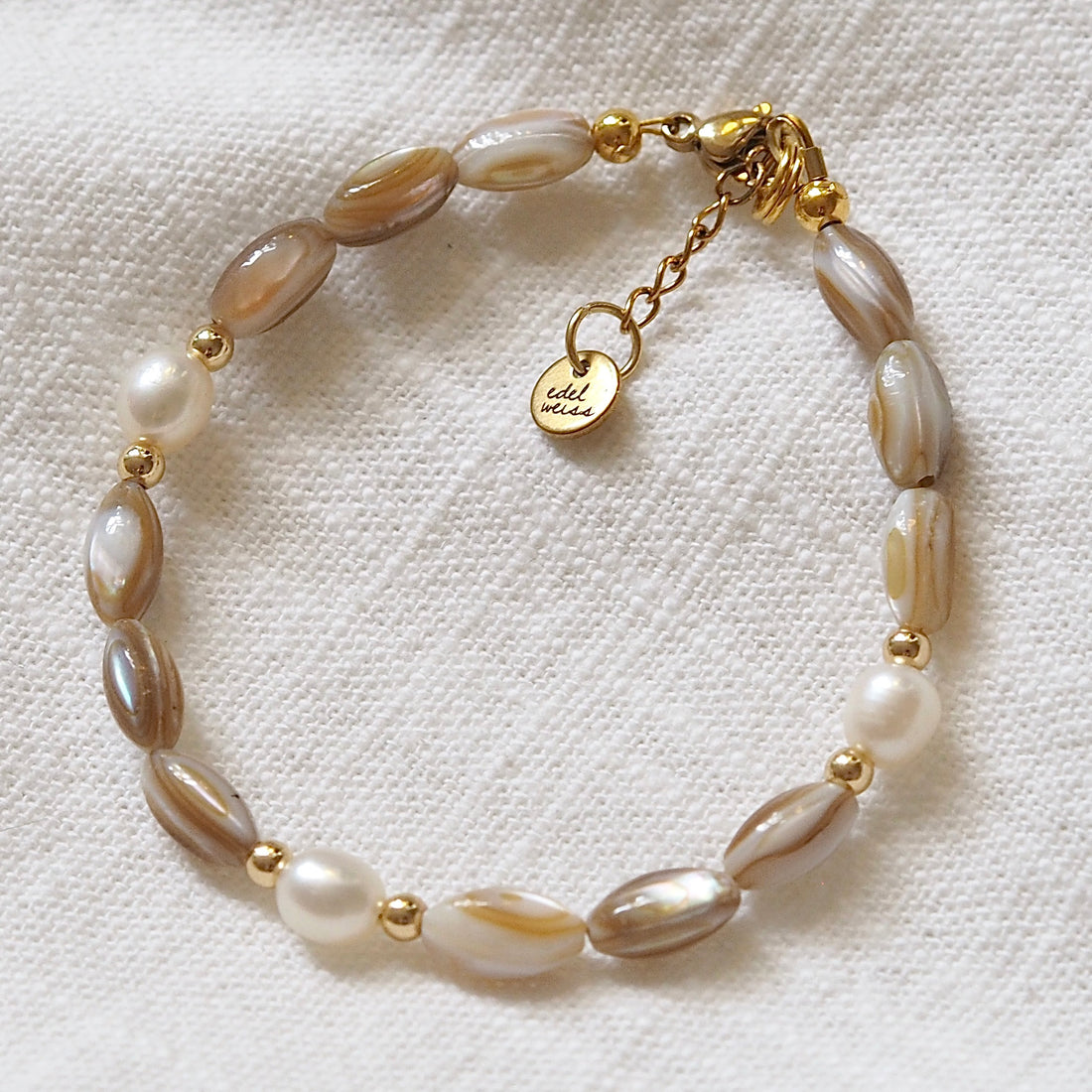 Armband Shell oval von edel weiss