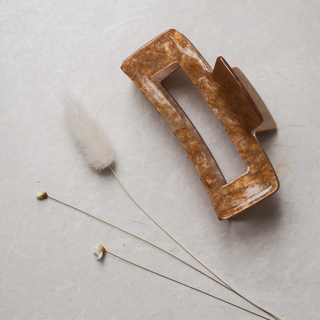 Haarklammer (karamell) von selected by edel weiss look edel weiss