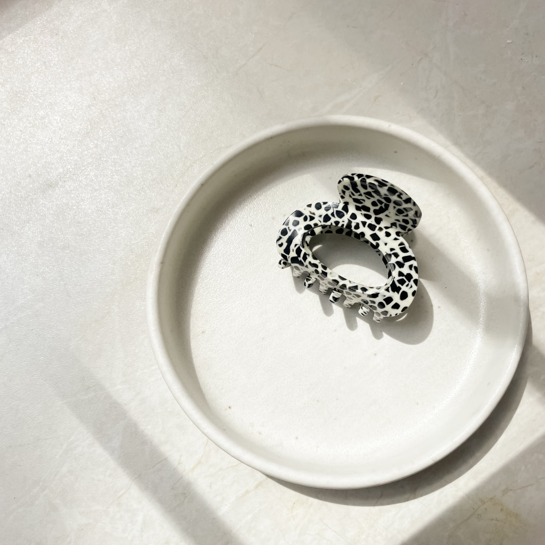 Haarklammer mini (schwarz-weiß) von selected by edel weiss edel weiss