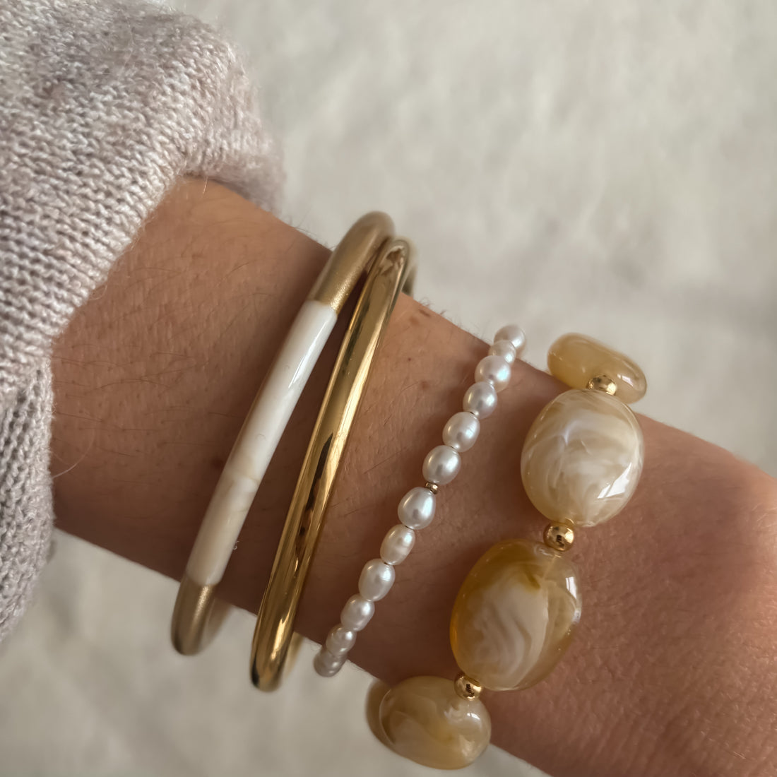 Armband (beige) Helene von edel weiss