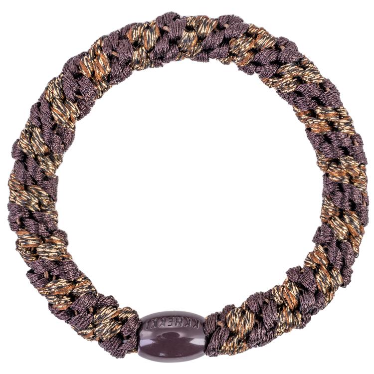 Haargummi Brown-Coffee glitter von Kknekki