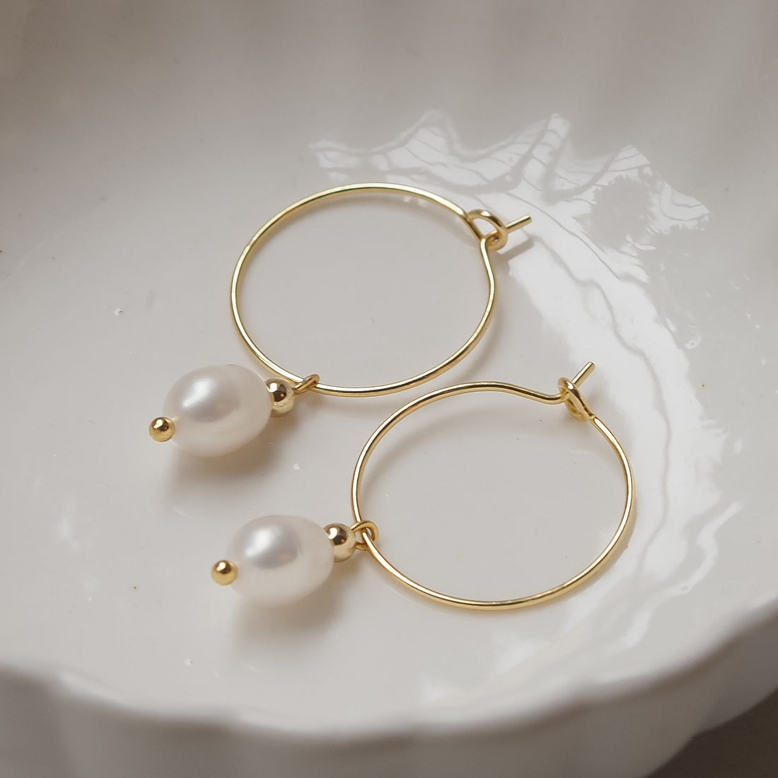 Perlenohrringe Eva von edel weiss