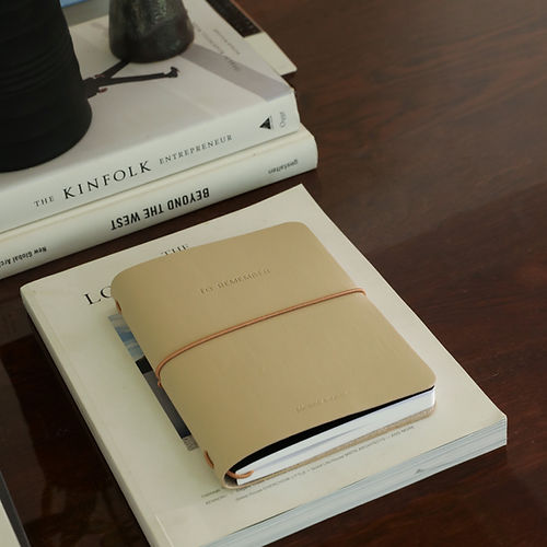 Notizbuch sand von Monk & Anna edel weiss