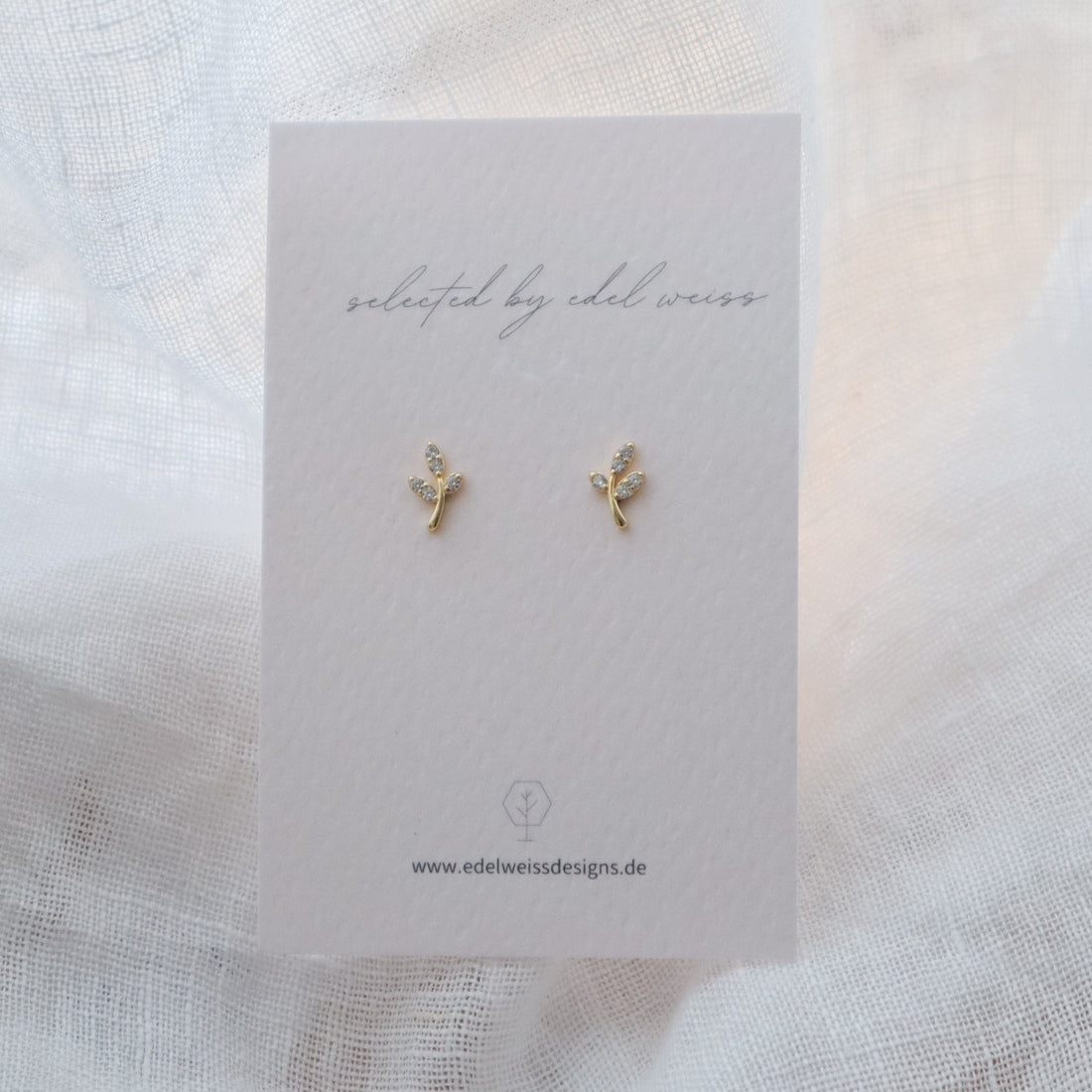 Ohrstecker Leaf von selected by edel weiss edel weiss