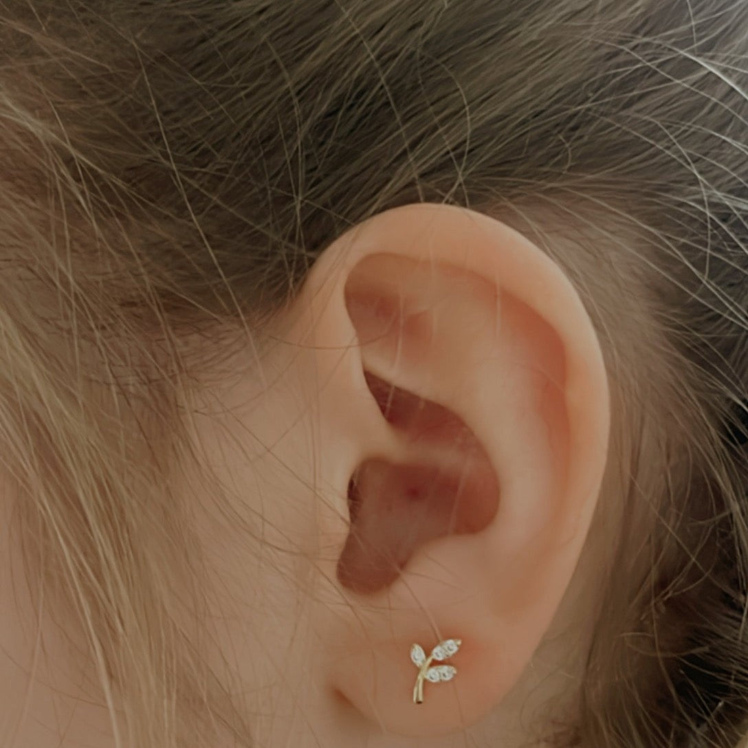 Ohrstecker Leaf von selected by edel weiss edel weiss