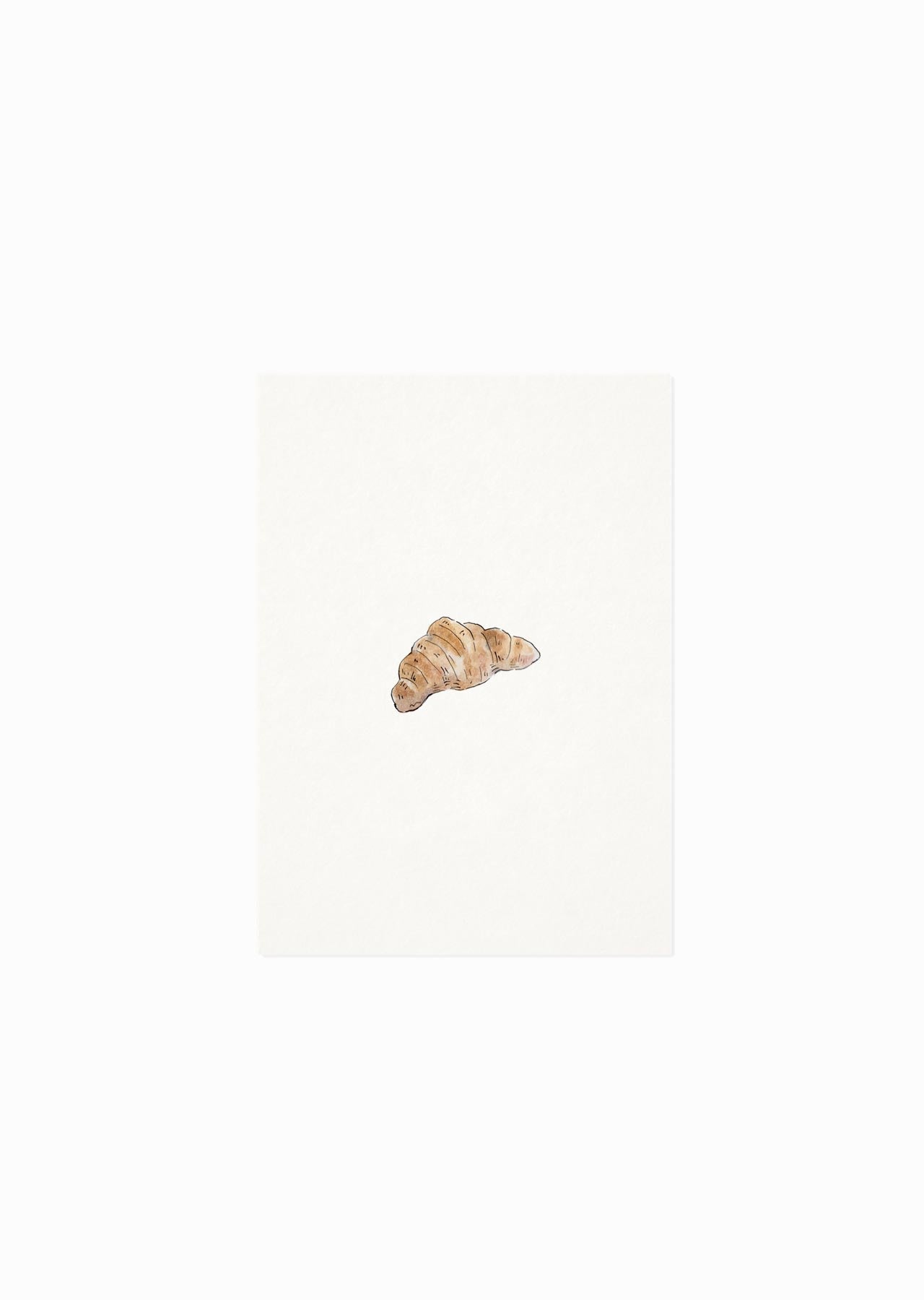 Postkarte Croissant von inkylines