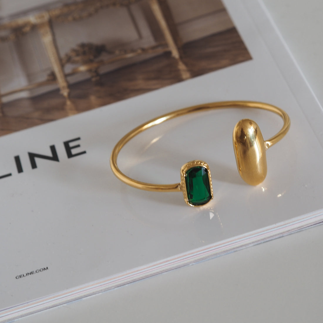 Armreif green Stone von selected by edel weiss