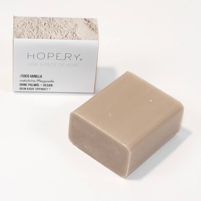 COCO VANILLA bar soap Hand- &amp; Körperseife von Hopery