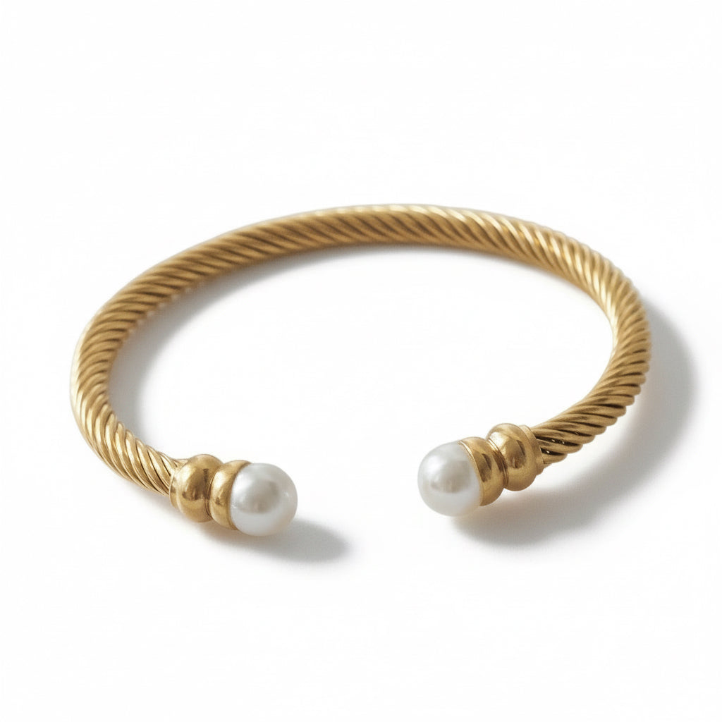Armreif Golden Pearl von selected by edel weiss