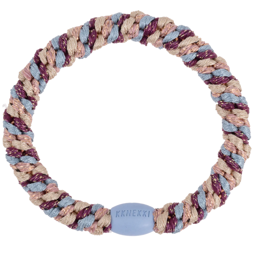 Haargummi Mix Light-blue-grape-glitter von Kknekki