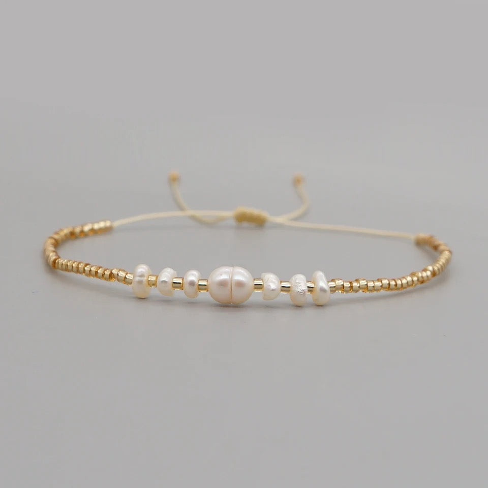 Armband Pearl Gold von selected by edel weiss edel weiss
