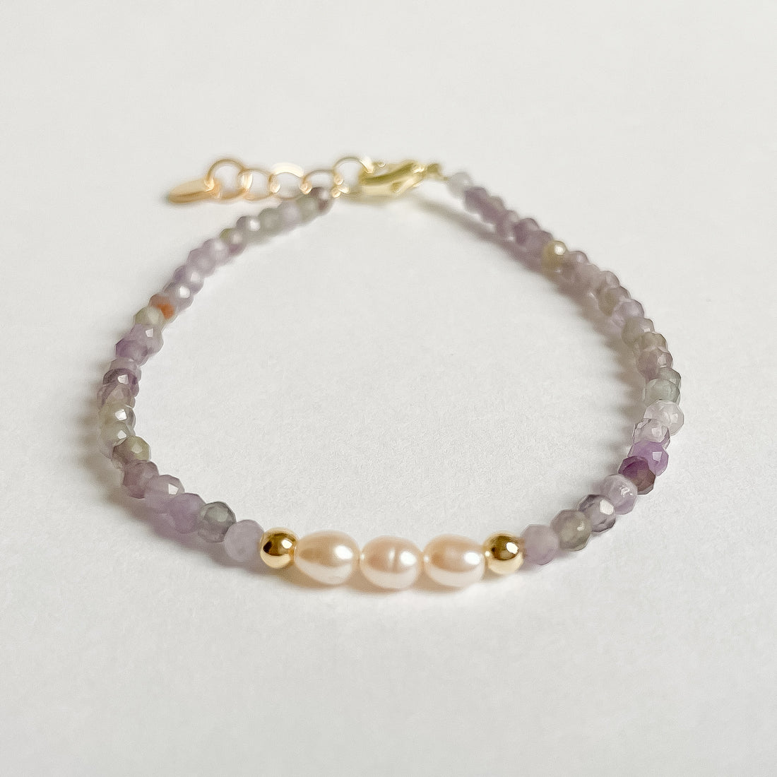 Armband Violett aus Amethyst von edel weiss edel weiss