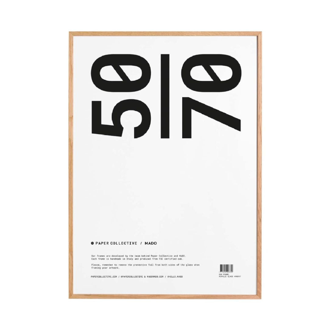 Bilderrahmen Eiche (50x70) von Paper Collective edel weiss