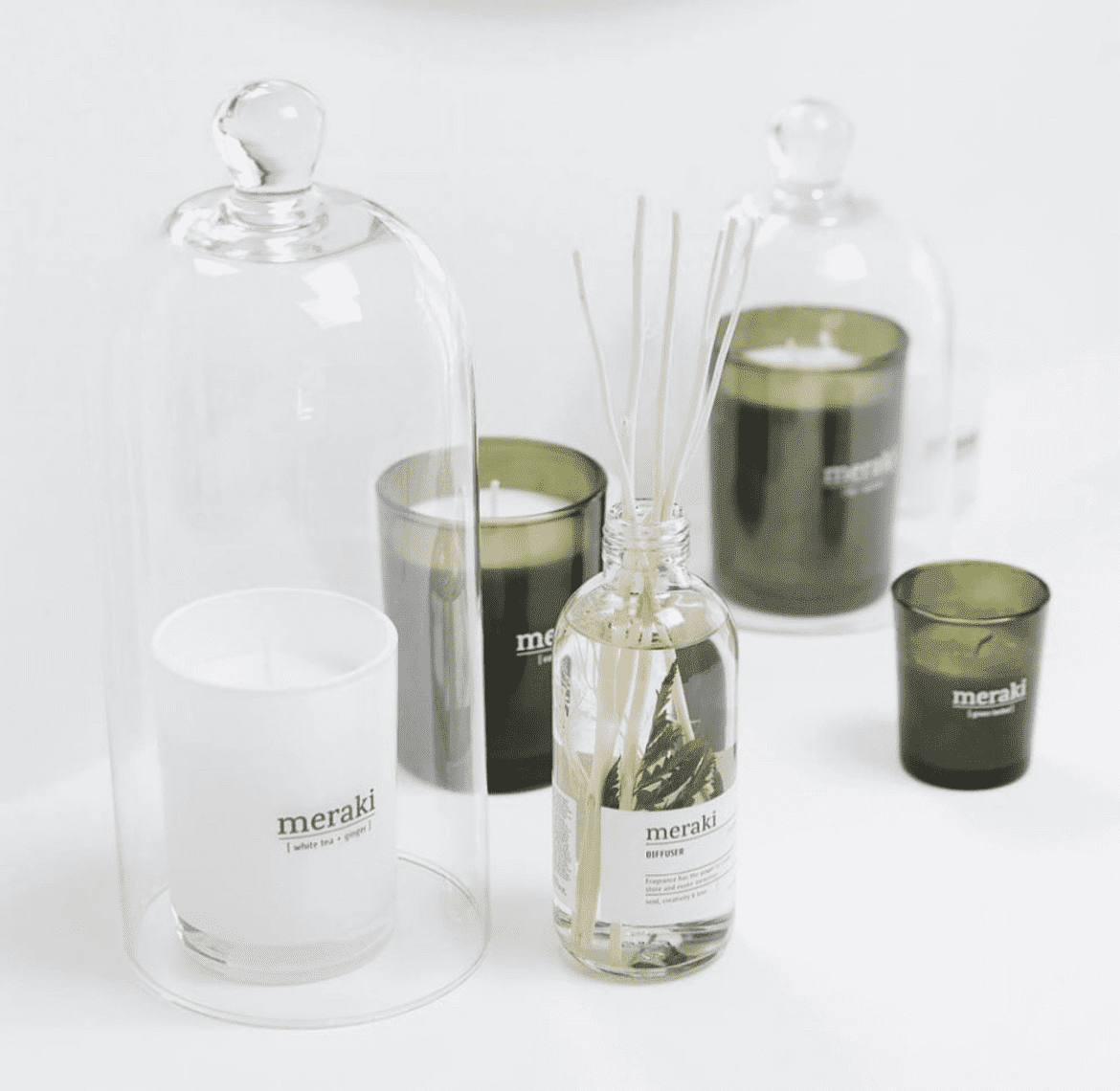 Duftkerze fresh cotton von Meraki edel weiss