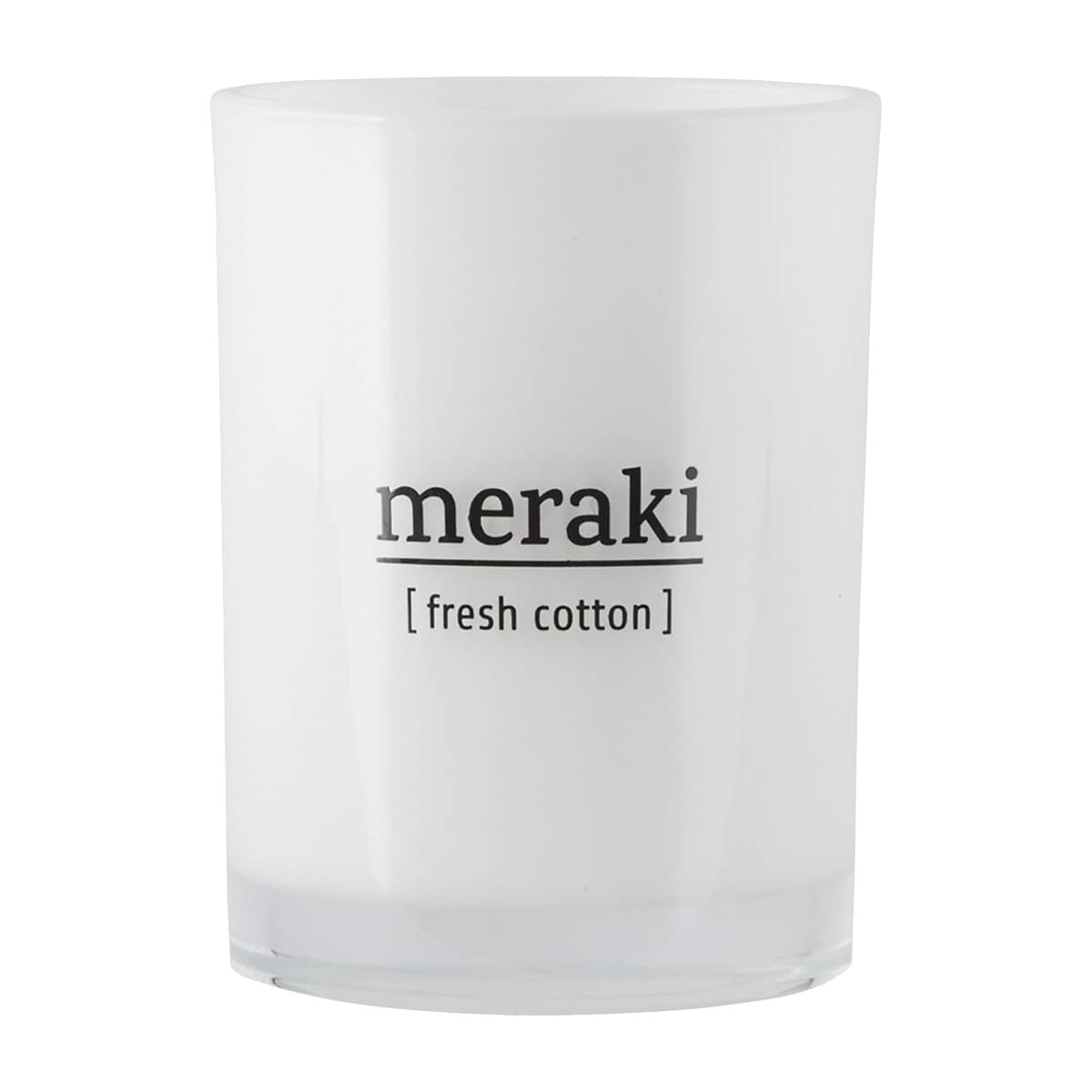 Duftkerze fresh cotton von Meraki edel weiss