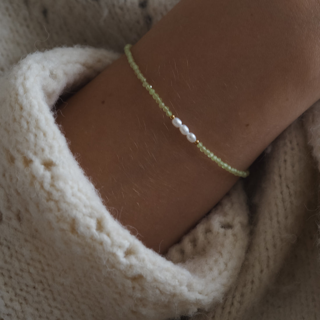 Armband August mini aus Peridot von edel weiss