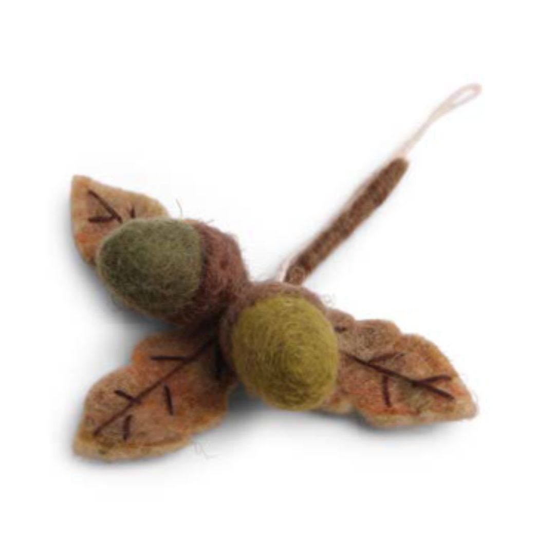 Eichenblatt mit Eicheln von Gry &amp; Sif edel weiss