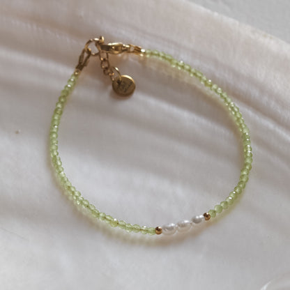 Armband August mini aus Peridot von edel weiss
