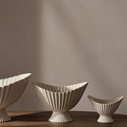 Fontain Bowl small von ferm Living edel weiss