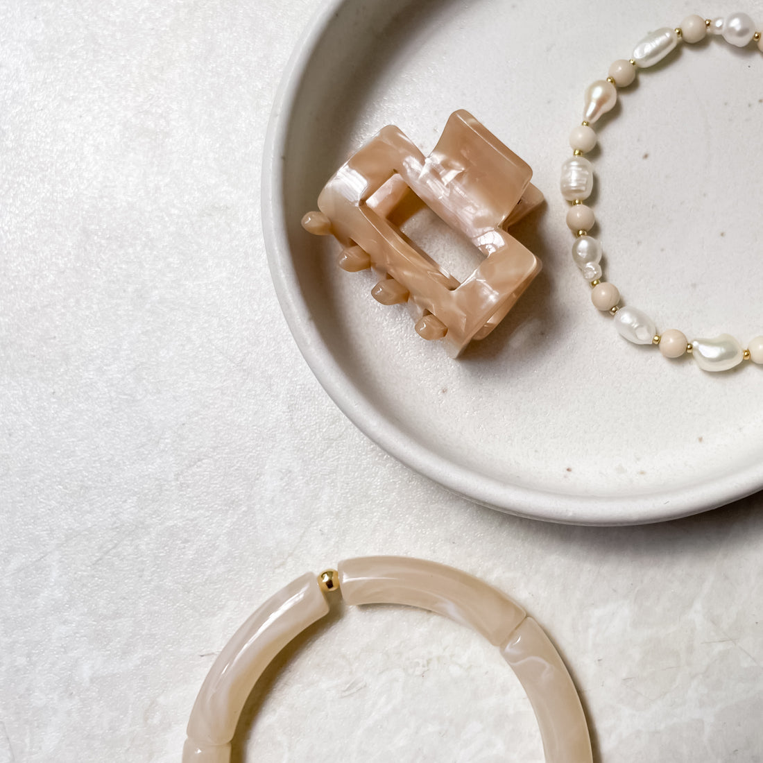 Haarklammer mini (beige) von selected by edel weiss edel weiss