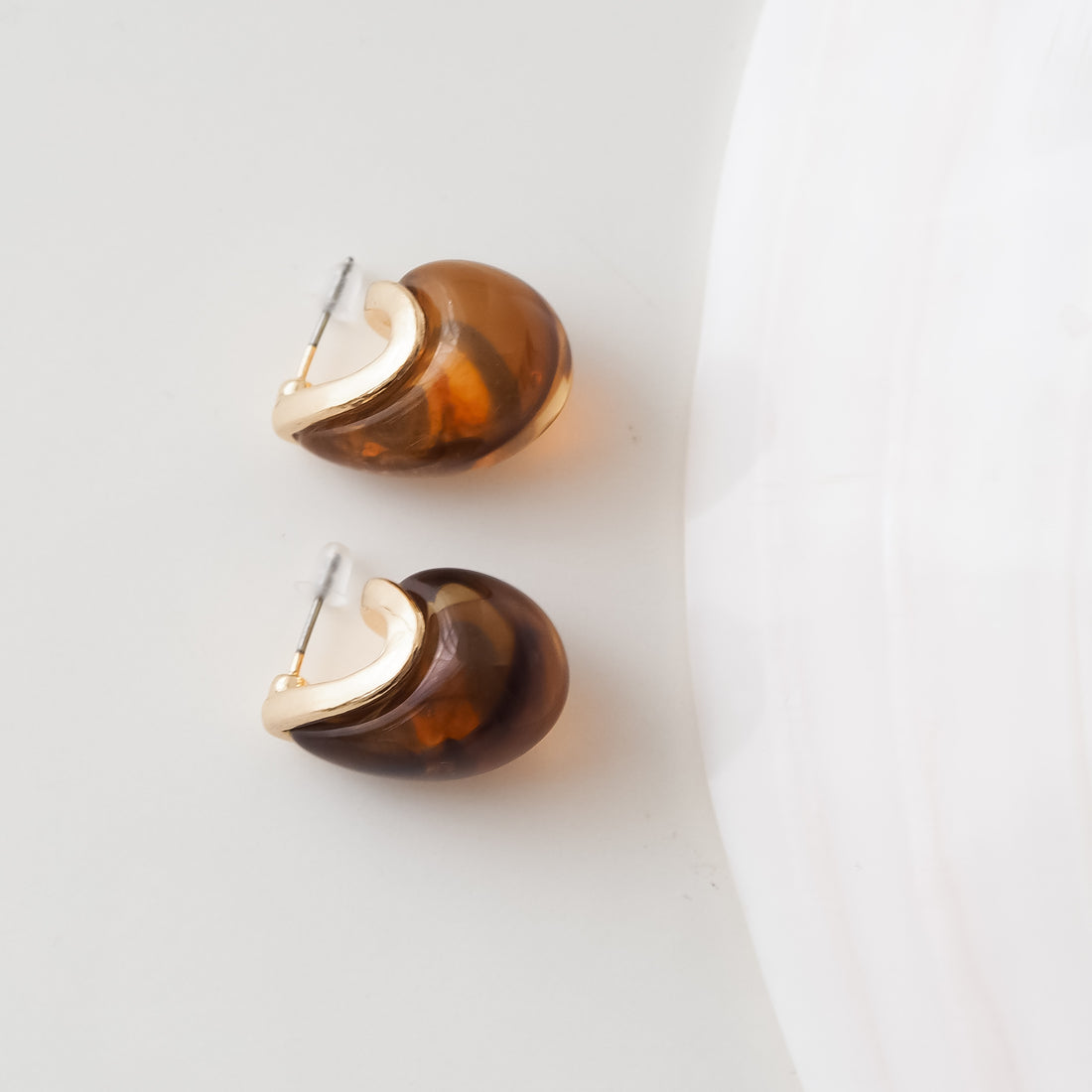 Ohrringe Drop (braun) von selected by edel weiss