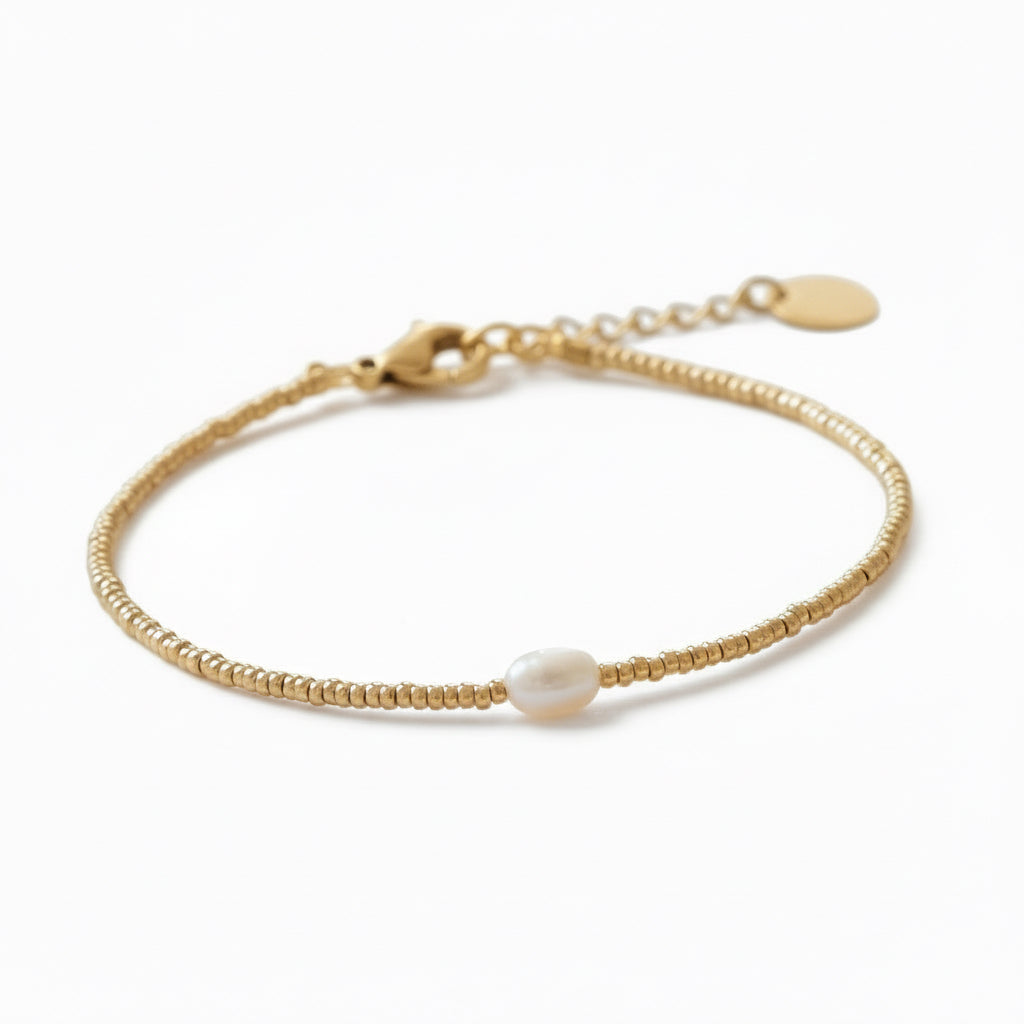 Armband Golden Pearl von edel weiss