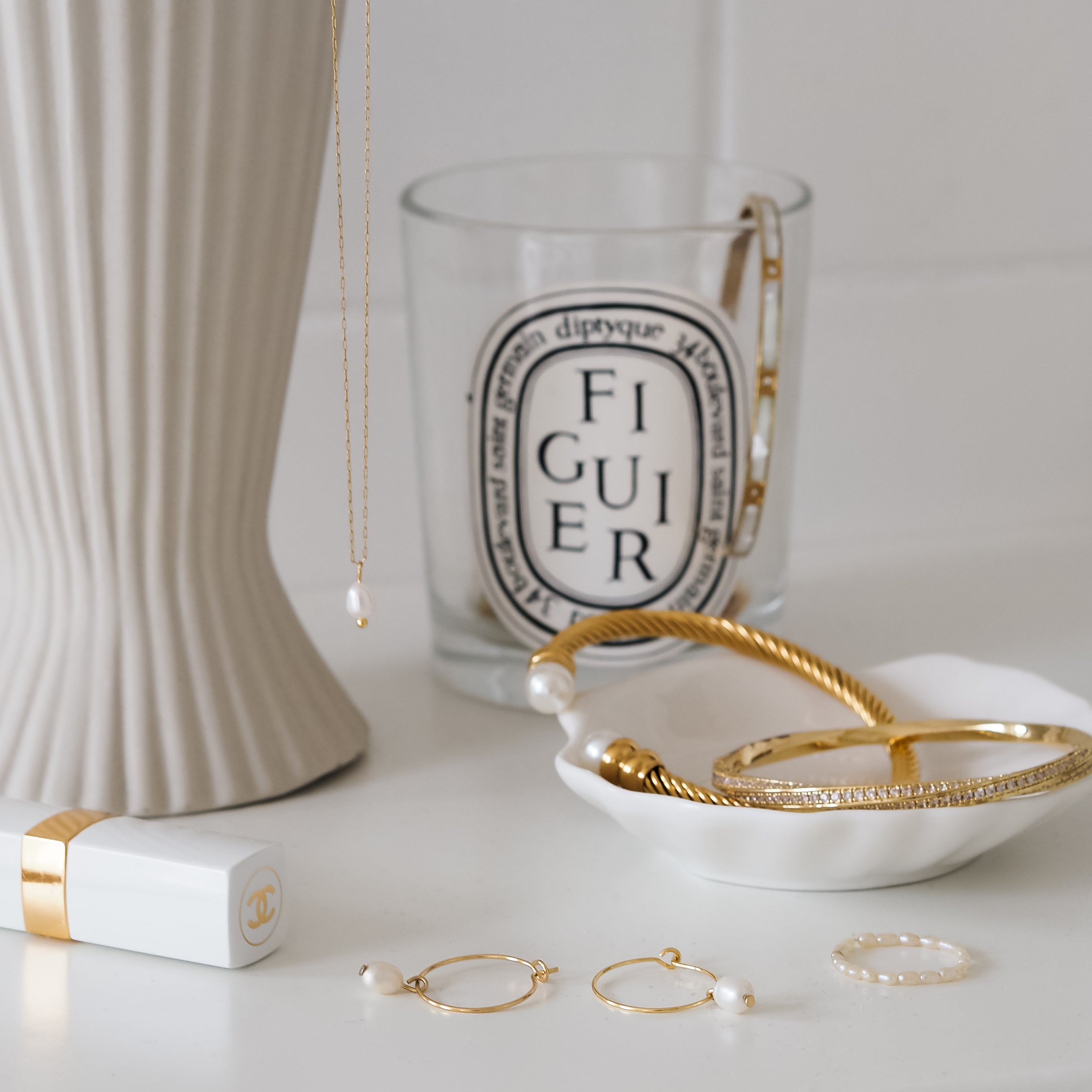 Kette fine Pearl von edel weiss