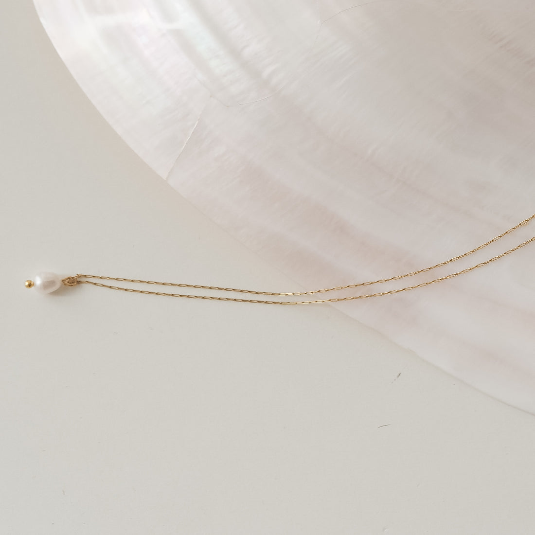 Kette fine Pearl von edel weiss