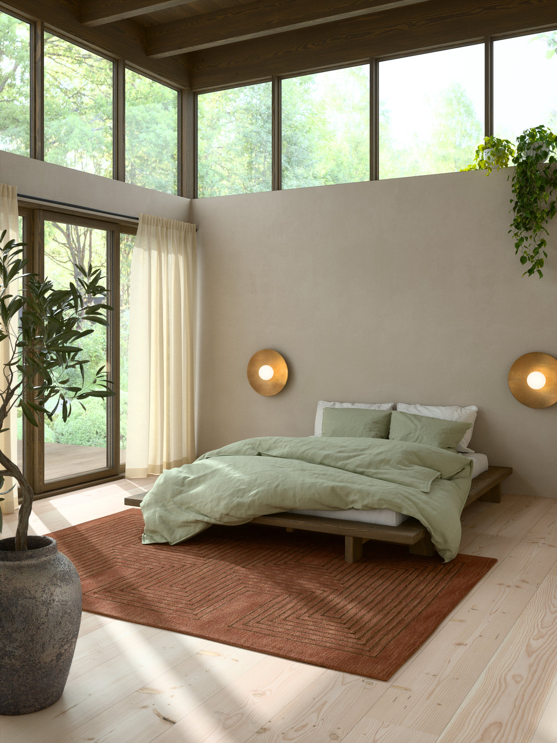 Japan Bett (Carob Brown) von Karup Design edel weiss