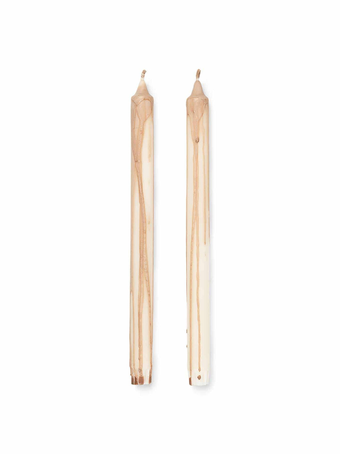 Kerzen Dryp 2erSet (beige) von ferm LIVING edel weiss