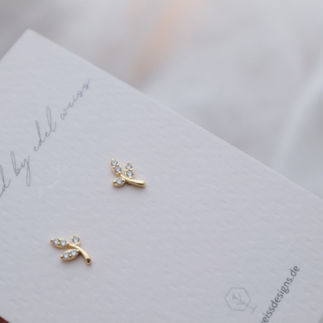 Ohrstecker Leaf von selected by edel weiss edel weiss