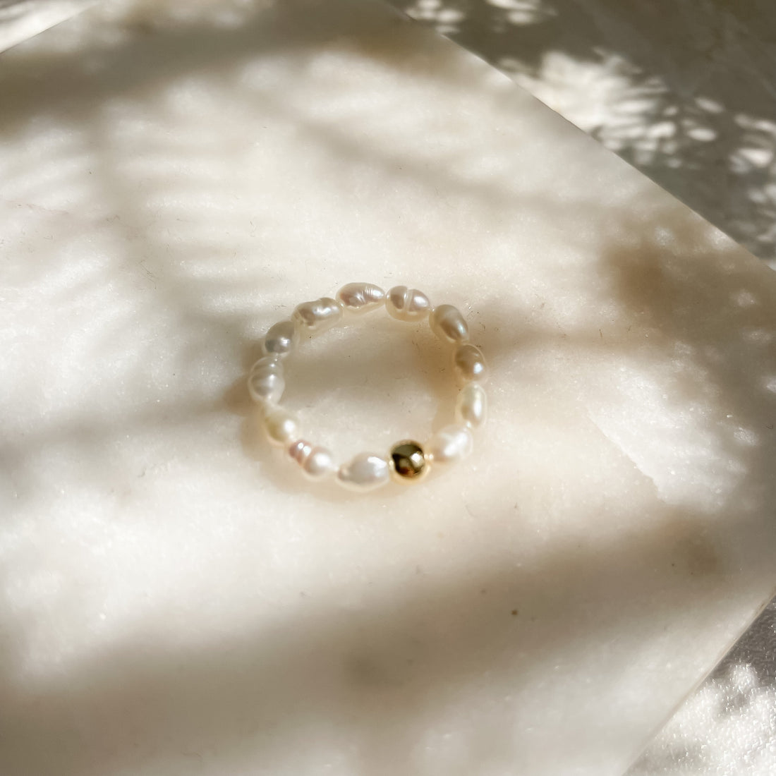Perlenring One white von edel weiss edel weiss