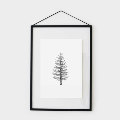 Print Tannenbaum (A6) von inkylines edel weiss
