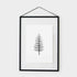 Print Tannenbaum (A6) von inkylines edel weiss