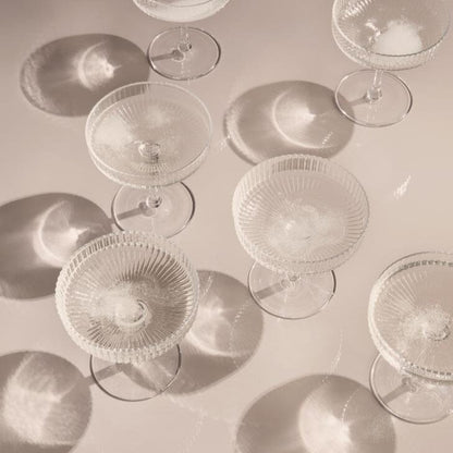 Ripple Champagner Gläser 2er Set (clear) von ferm LIVING