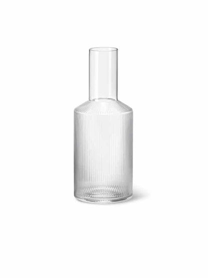 Ripple Karaffe (clear) von ferm LIVING edel weiss