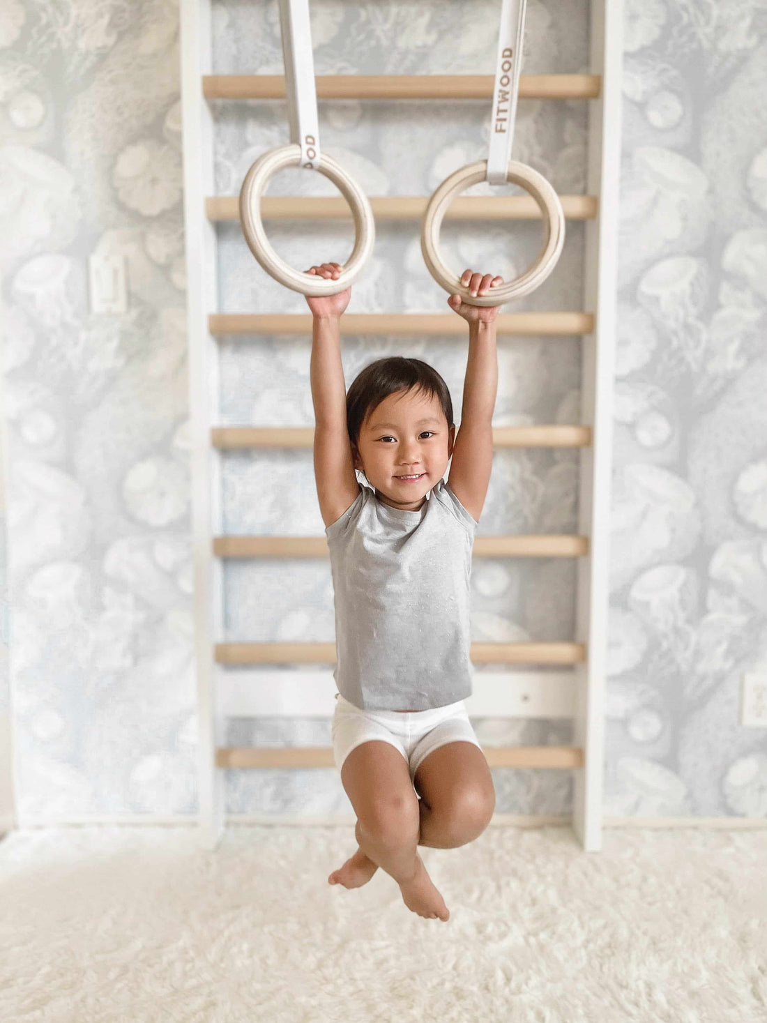 ULPU Mini Turnringe von Fitwood edel weiss