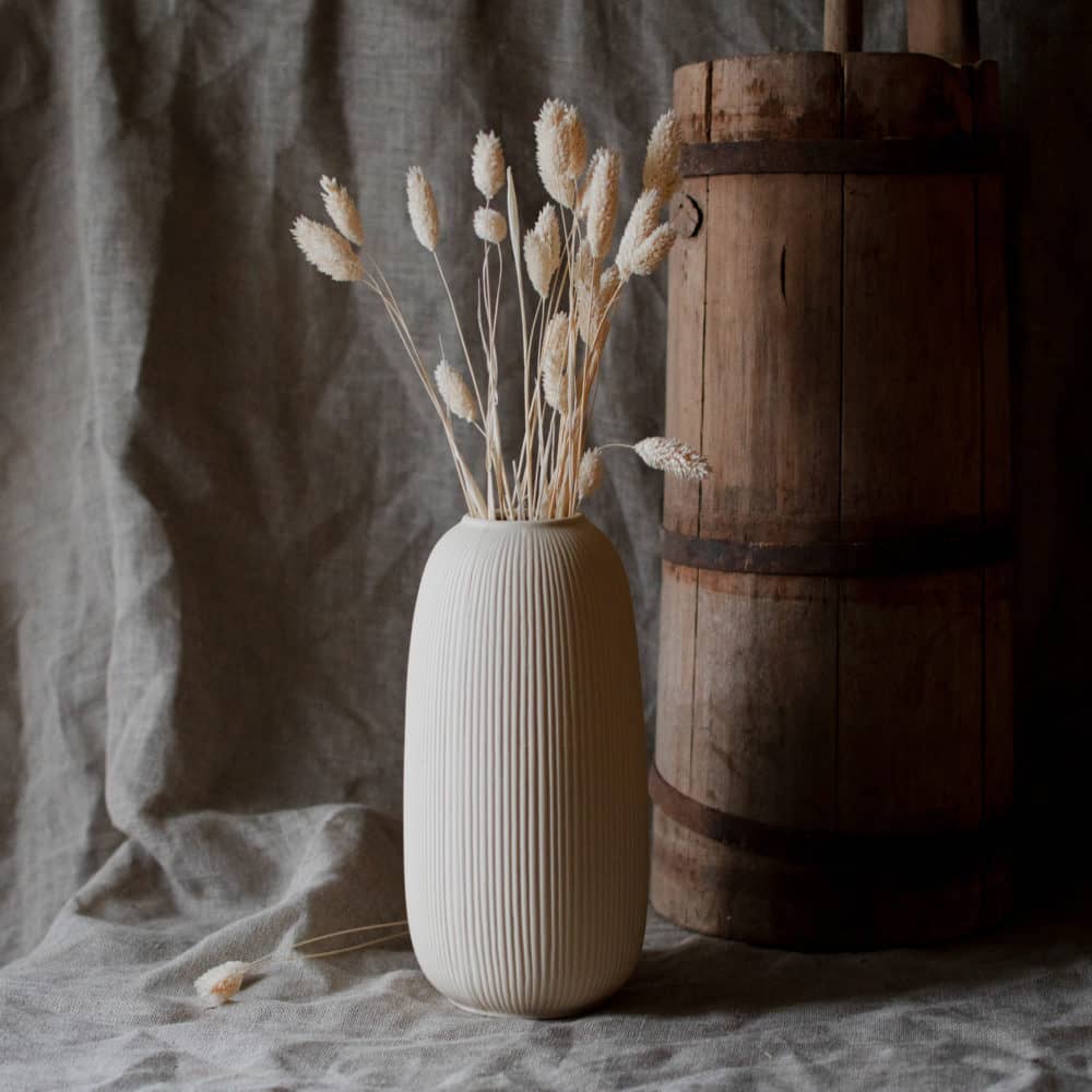 Vase Aby (beige) von Storefactory edel weiss
