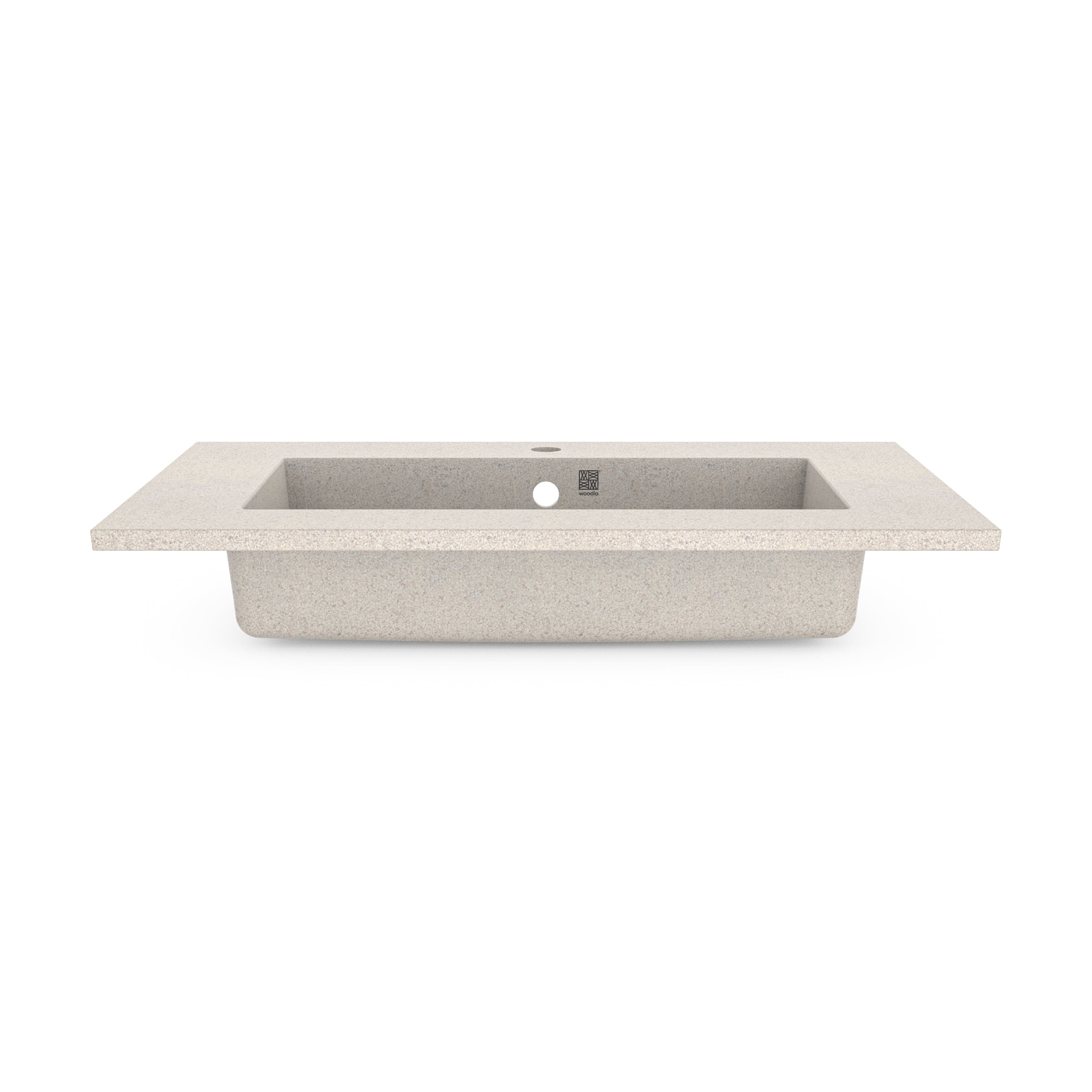 Waschbecken Unit80 von Woodio edel weiss