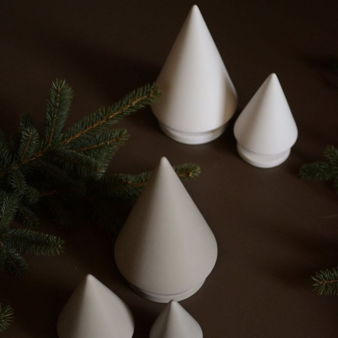 Weihnachtsbaum aus Keramik (medium) von dbkd edel weiss