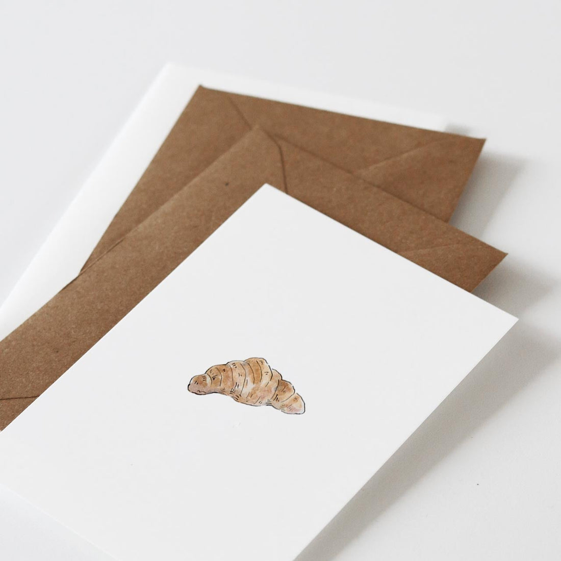 Postkarte Croissant von inkylines